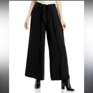 Chic Black Wide Leg Women's Pants